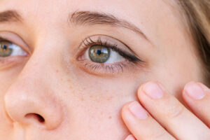 Close up of woman's eye to represent EMDR therapy